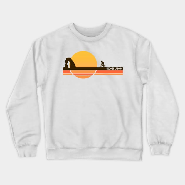 Retro Vintage Moab Utah Crewneck Sweatshirt by darklordpug